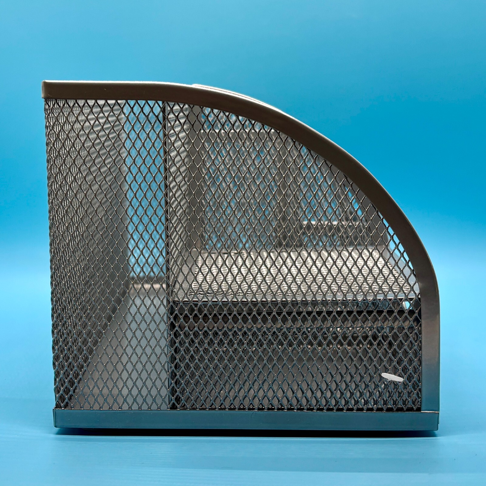Annova Silver Wire Mesh Desk Organizer 6 Compartments + Drawer – NEW!