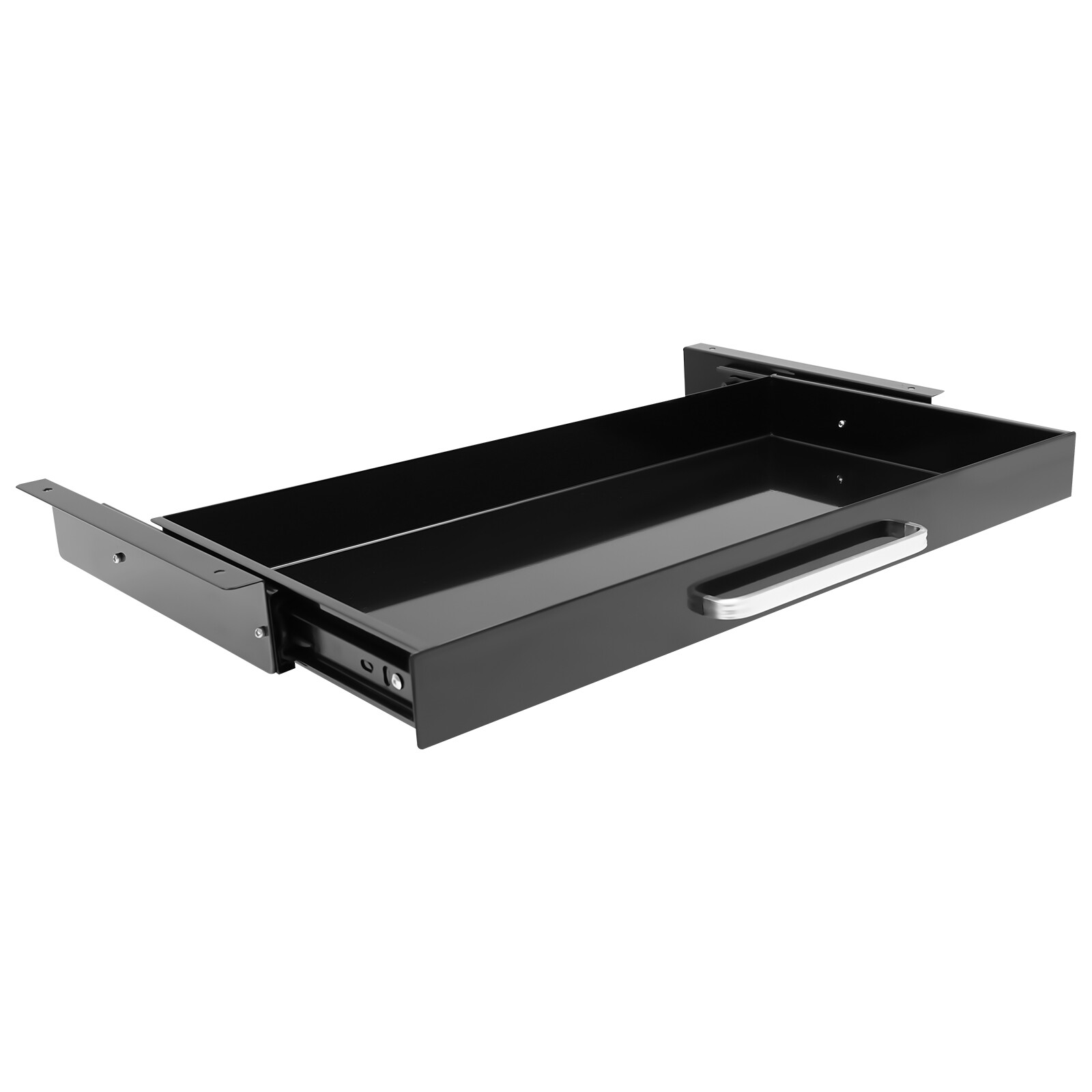 New 21.5″ Black Under Desk Mounted Sliding Pull-out Drawer For Standing Desks