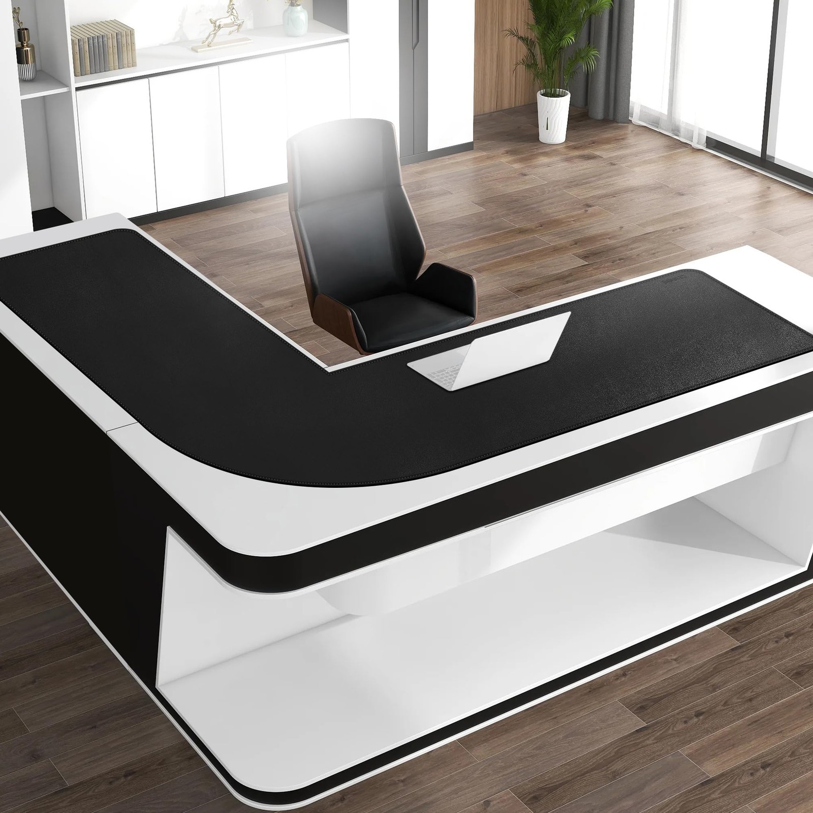 Cennbie Large L-Shaped Leather Desk Pad 59 67 X19.6 – Home Office Accessories