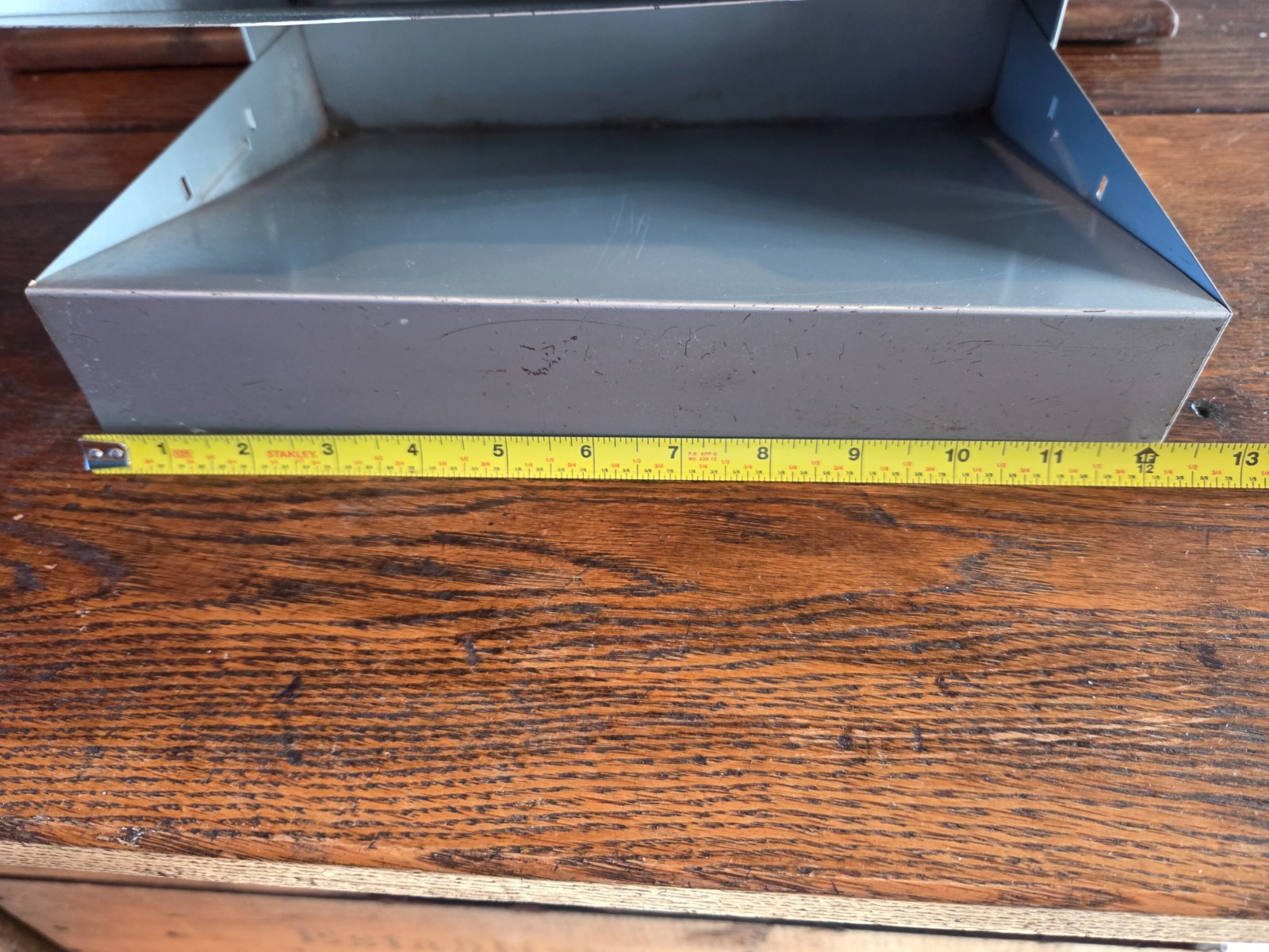 VTG Metal Paper Holder 5 Shelf Tier File Tray Desk Organizer In Out