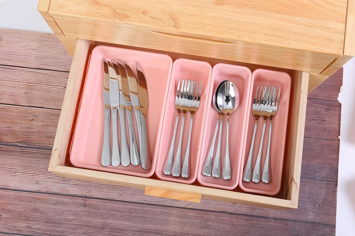 15 PCS Interlocking Desk Drawer Organizer Separator for Office,Bathroom,Kitchen,