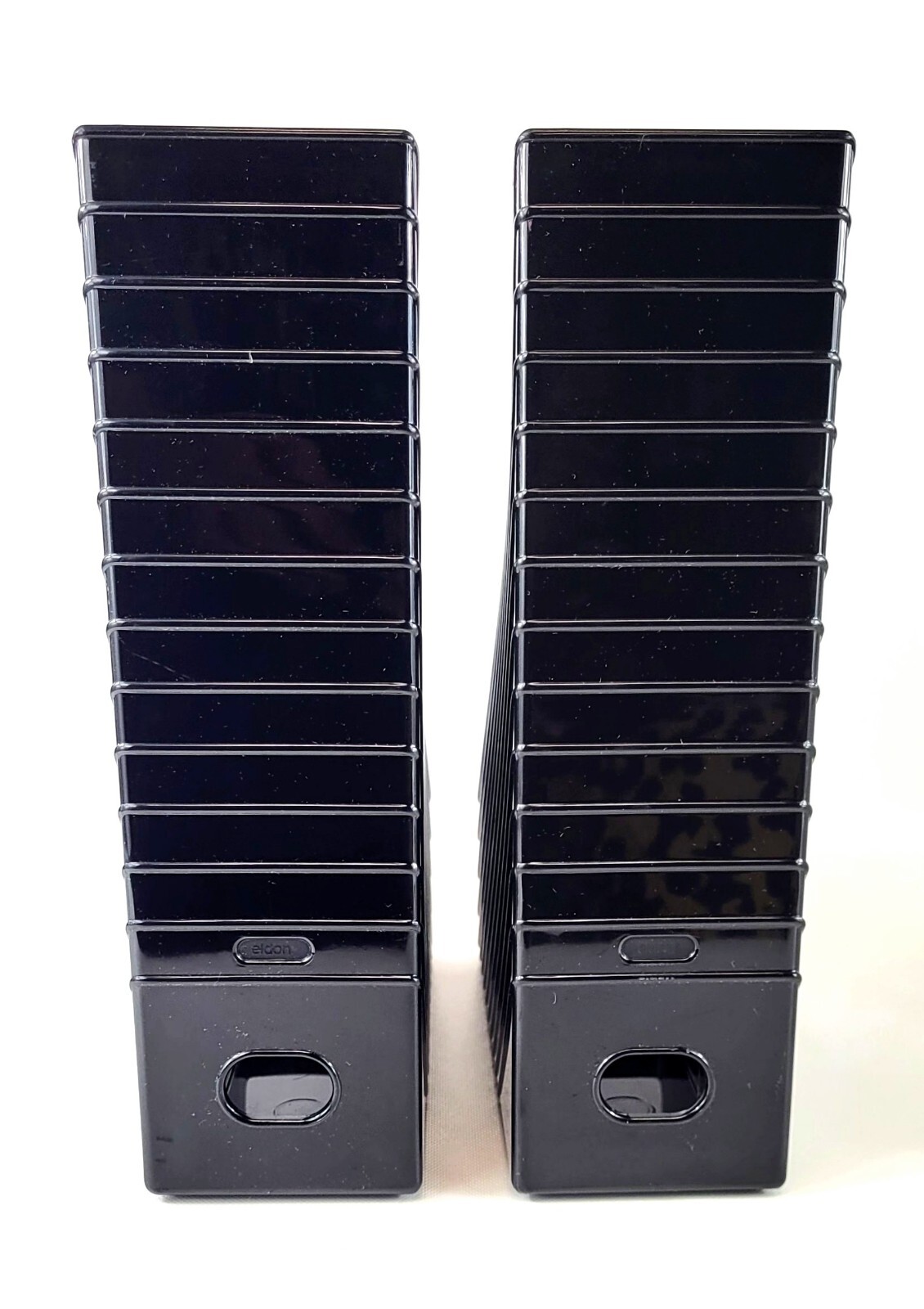 2 Vtg 1985 Eldon Office Products File Folder Magazine Bookcase Shelf Organizers
