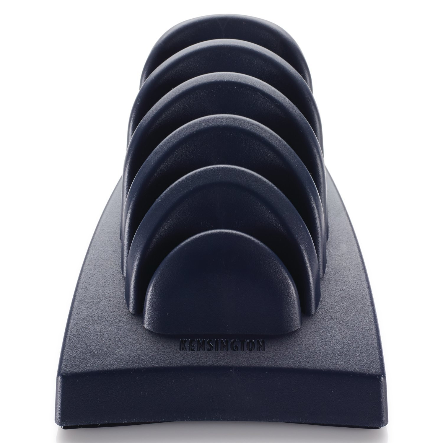 Blue Document Stand with Five Slots for Desk Organization and Ergonomic Comfort
