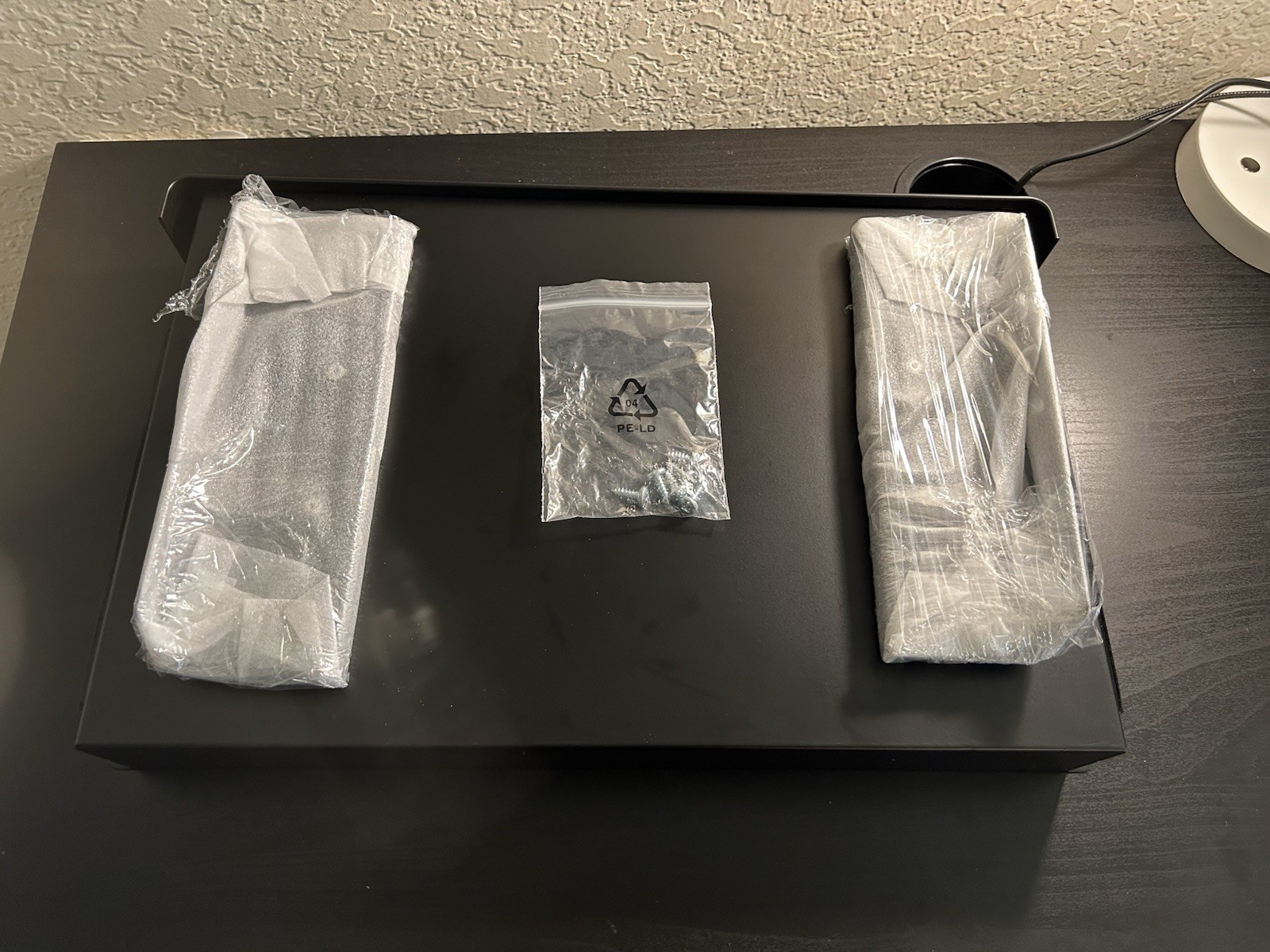 Slim Under Desk Drawer Organizer Pull Out Metal Tray Black Steel