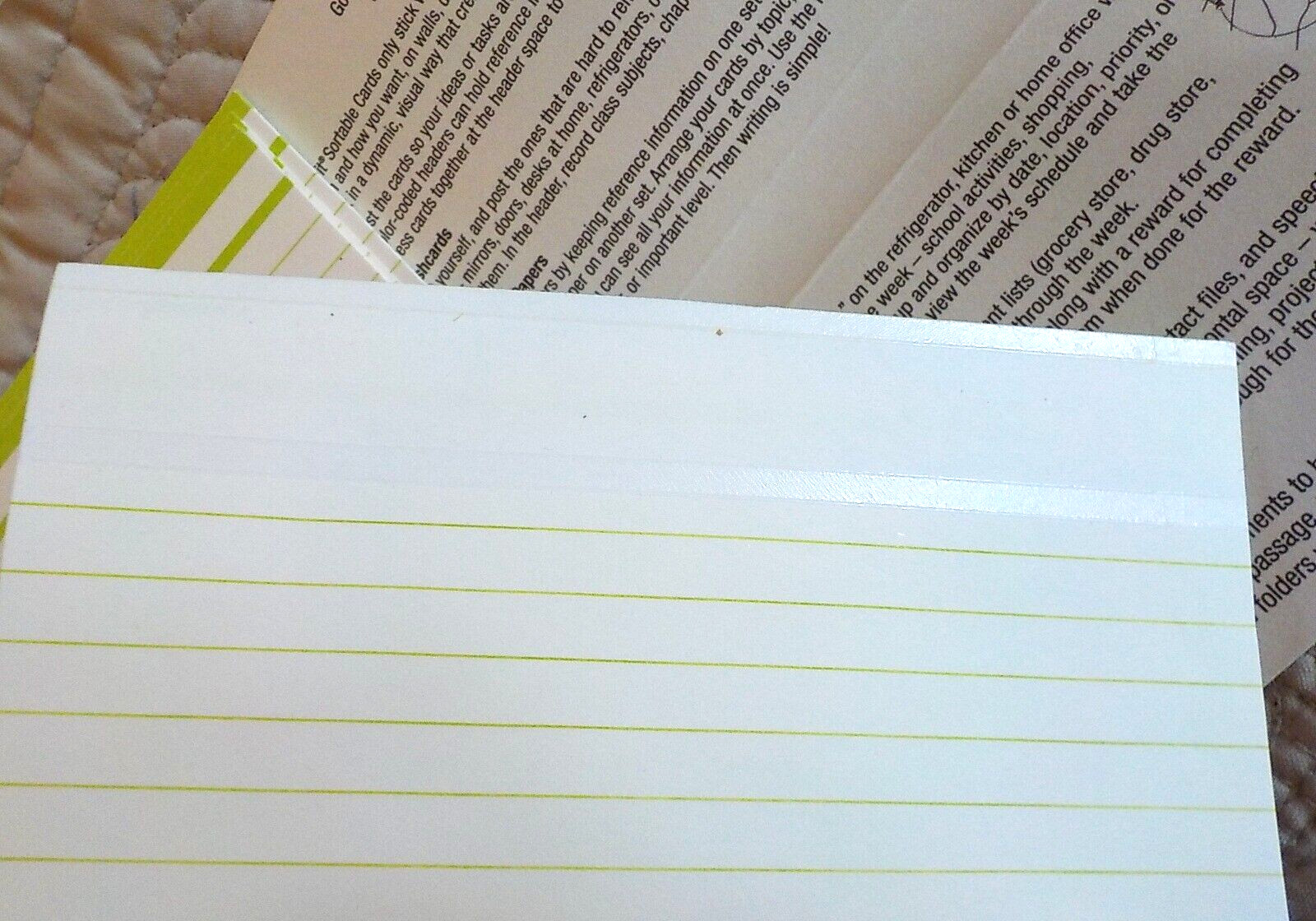 POST-IT Note Cube 3M 500 Sheets 3 x3 NEW Bonus 45 Sort & Stick Lined Index Cards