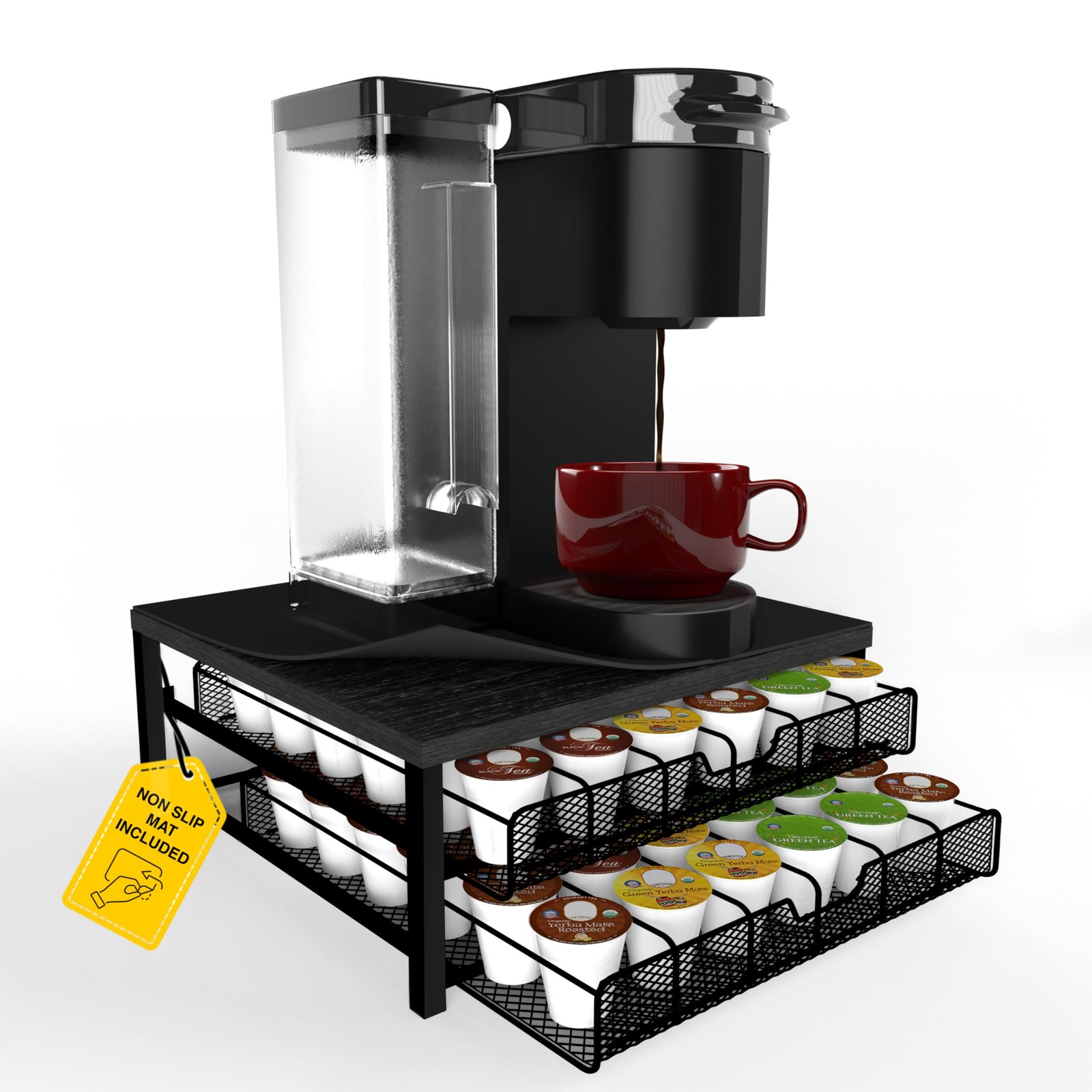 Coffee Bar Organizer for Countertop, K Cup Holder, K Drawer CBO-001