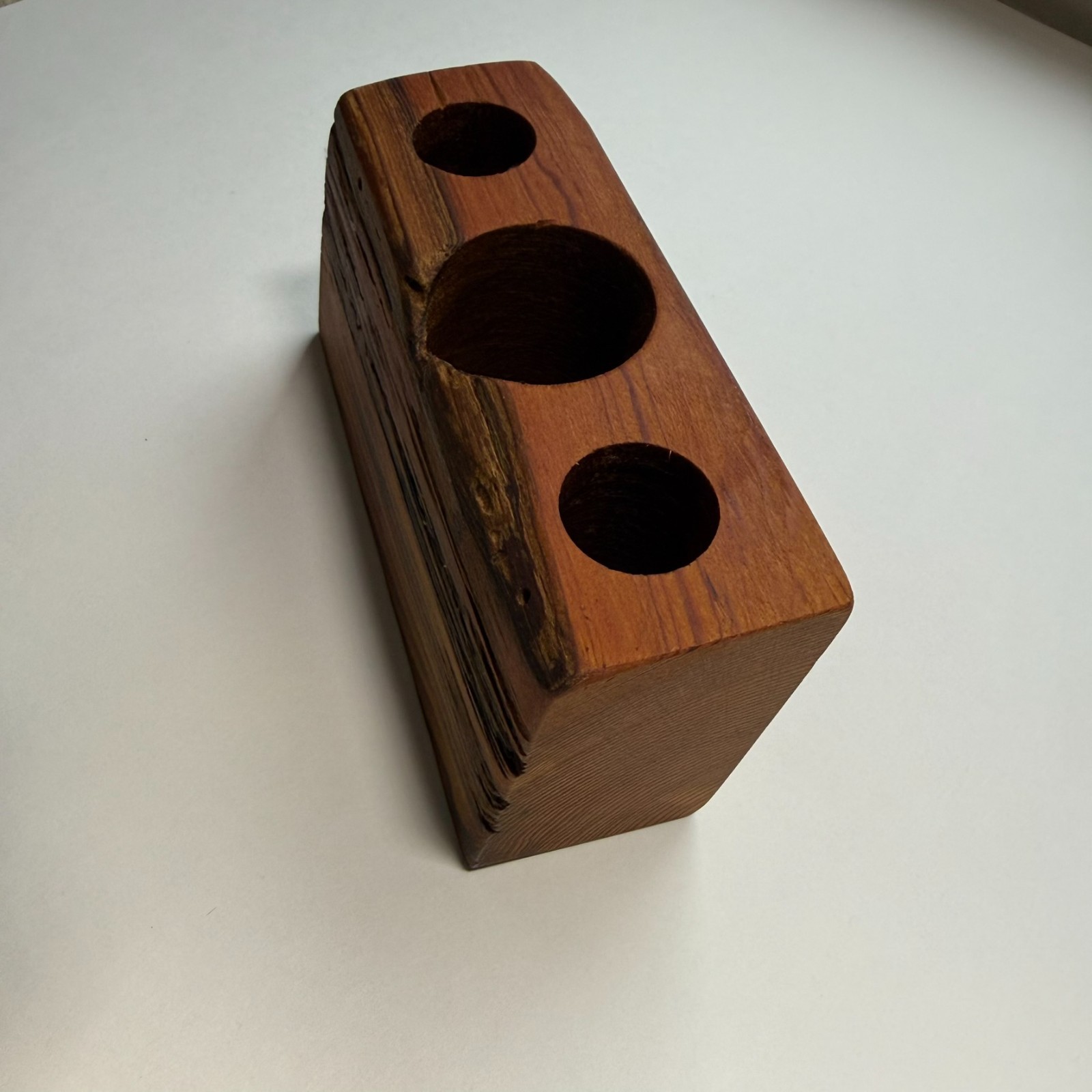 Heart Pine Desk Caddy – Handmade Gift for Writers, Artists, Teachers, or Anyone.