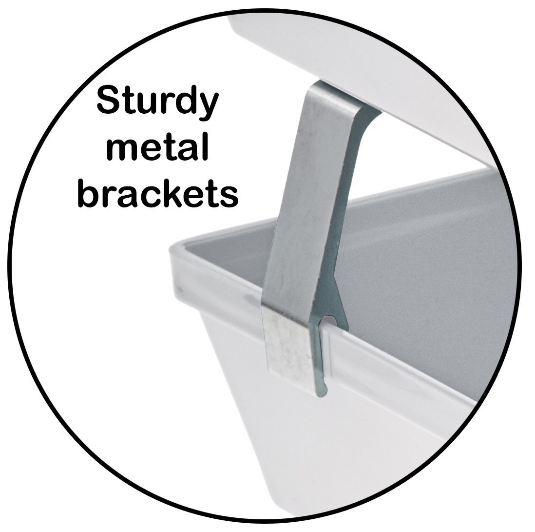 Acrimet Facility 2 Tiers Double Letter Tray Front Loading Design (White Color)