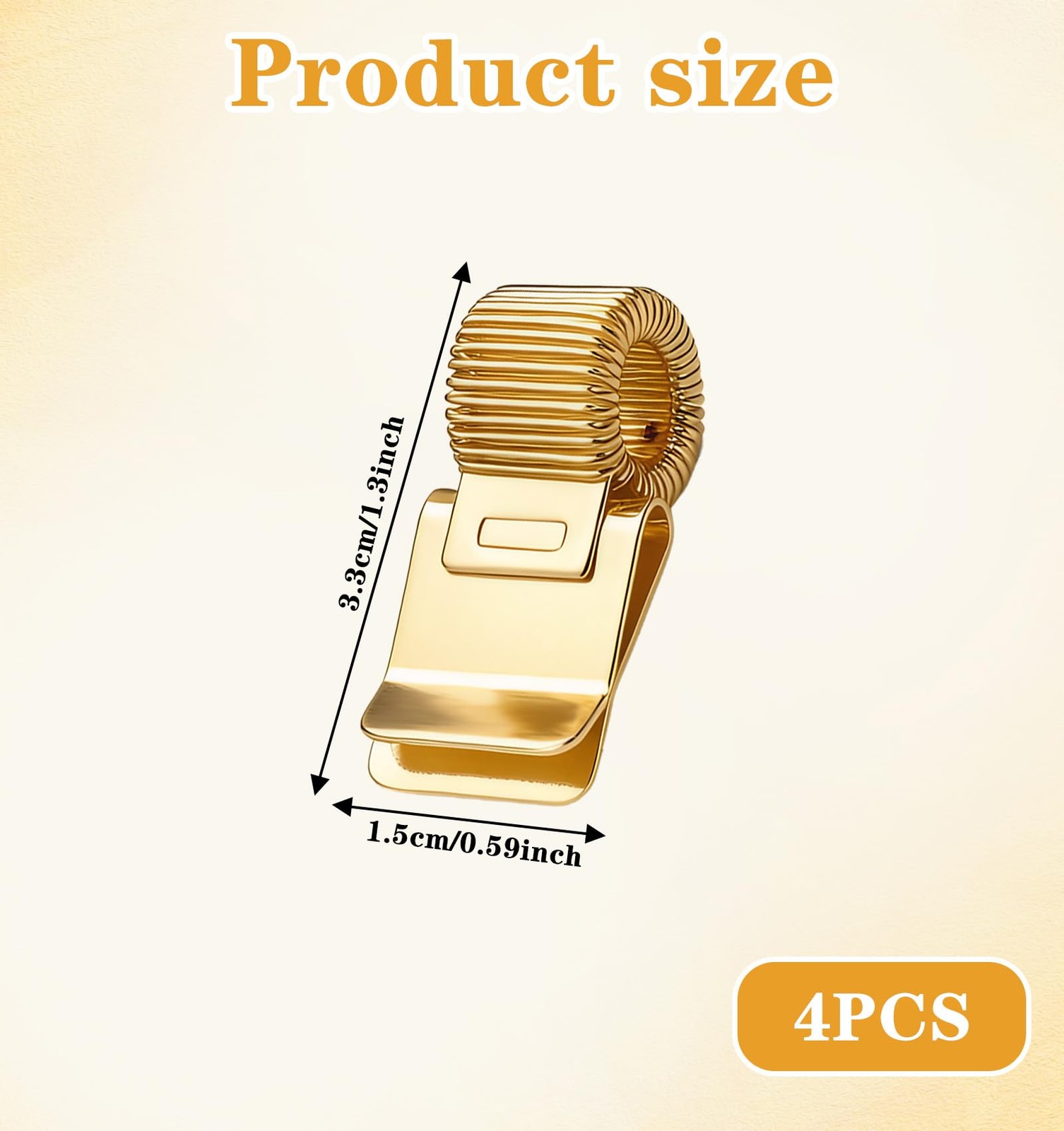 4 Pcs Pen Holder for Notebook, Gold Adjustable Metal Pen Clip for Journal Pen…