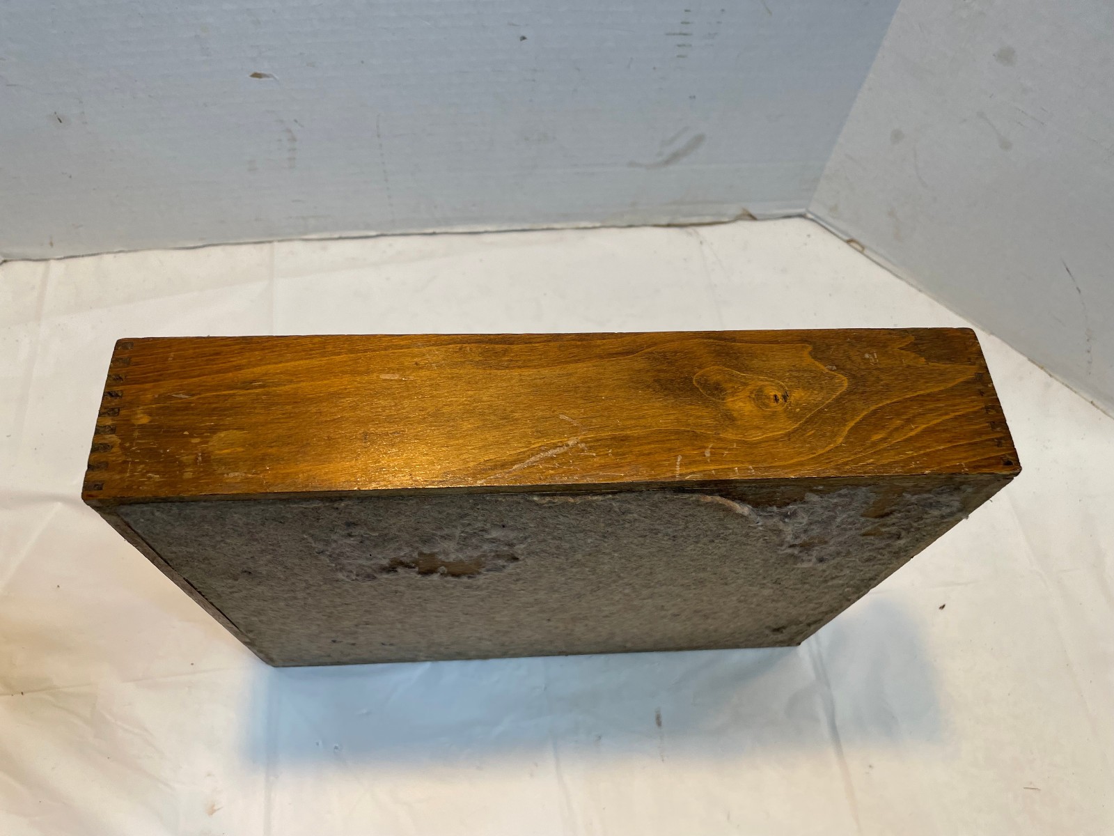 Vintage Hedges Files 1721 Dovetail Wood Box Letter File Desk Paper Tray