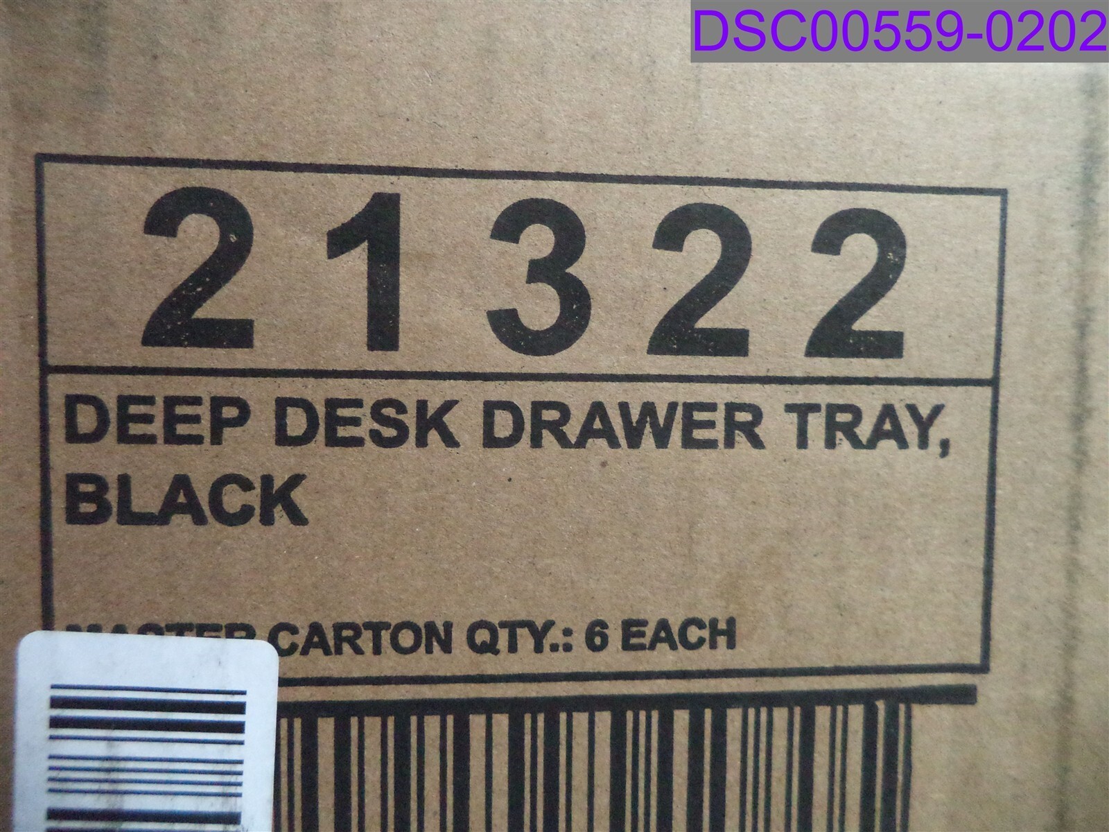 Qty = 6: Office Max Deep Desk Drawer Organizer Tray Black 9-Comp P/N DDT-BK