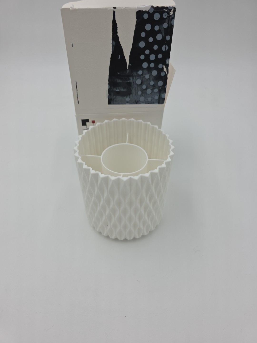 Chic 5-Slot Rotating Pen Holder – Elegant White Desk Organizer for Home & Office