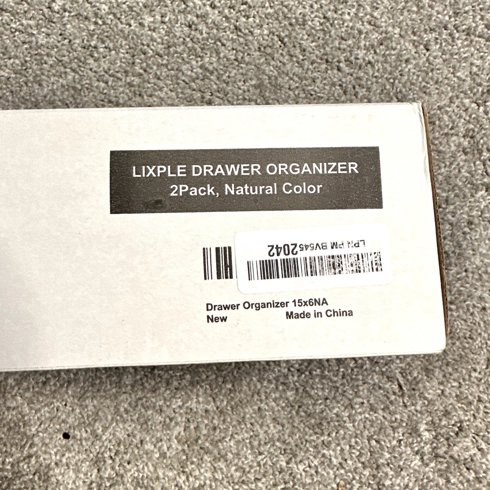 Lixple Bamboo Drawer Organizers Lot of 2 NEW IN BOX