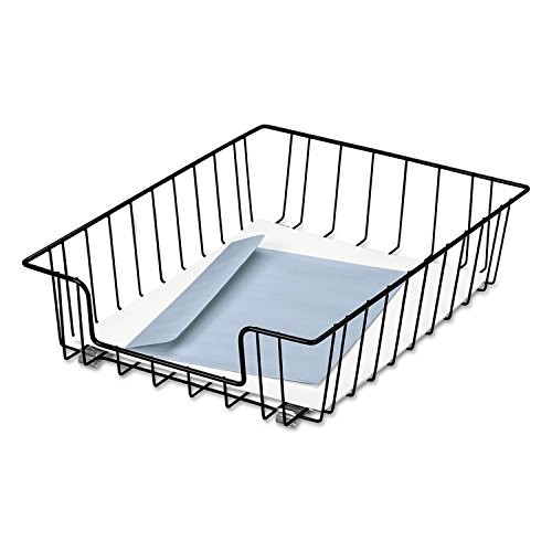 Desk Tray Organizer 3 Inch Steel Wire Black Letter Stacking File Mail Sorter