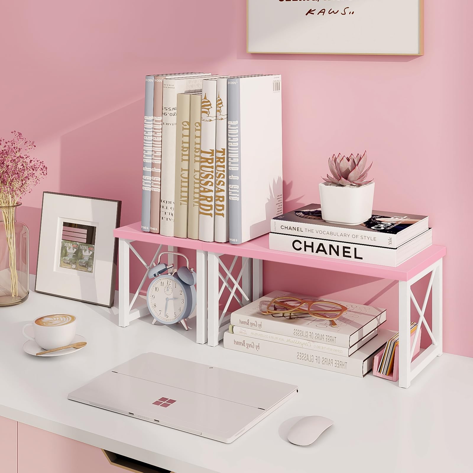 ELITEROO Desktop 15.7 inches (L) x 7.8 (W) x 7.6 (H), Pink