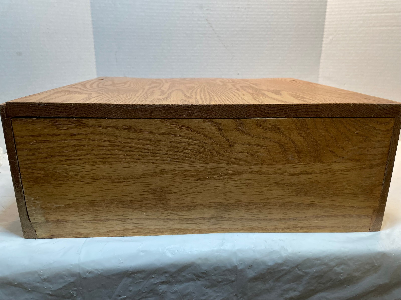 Vintage Desk Organizer Oak Wood Office Mail Letter Holder Executive 18 x 16 x 7