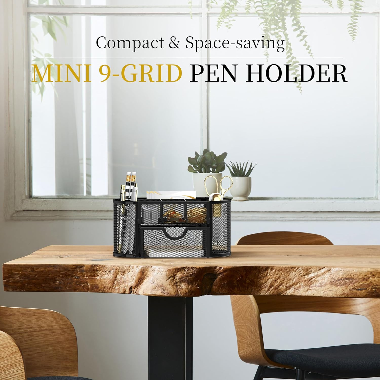 Mesh Desk Organizer, Desk Accessories & Workspace Organizers with Drawers, Penci