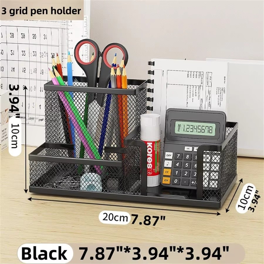 Desk Organizer Office Supplies Caddy Mesh Desktop Storage Pencil Holder