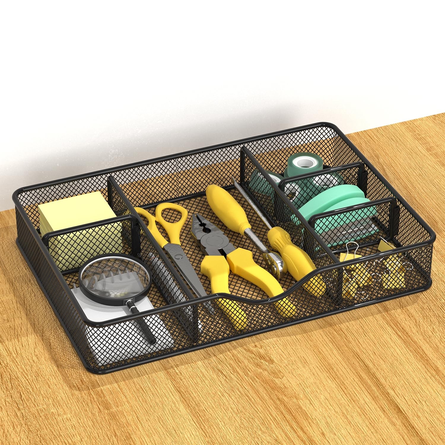 VyGrow Desk Drawer Organizer Tray, Metal Mesh Organizers 1PC Medium