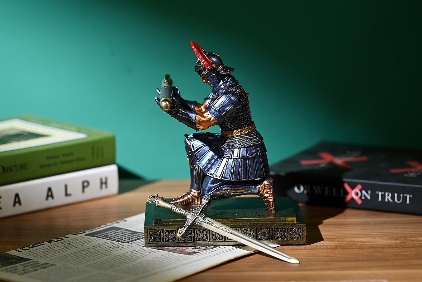 Roman Legion Soldier Knight Pen Holder Pen Stand Desk Organizers and Accessor…