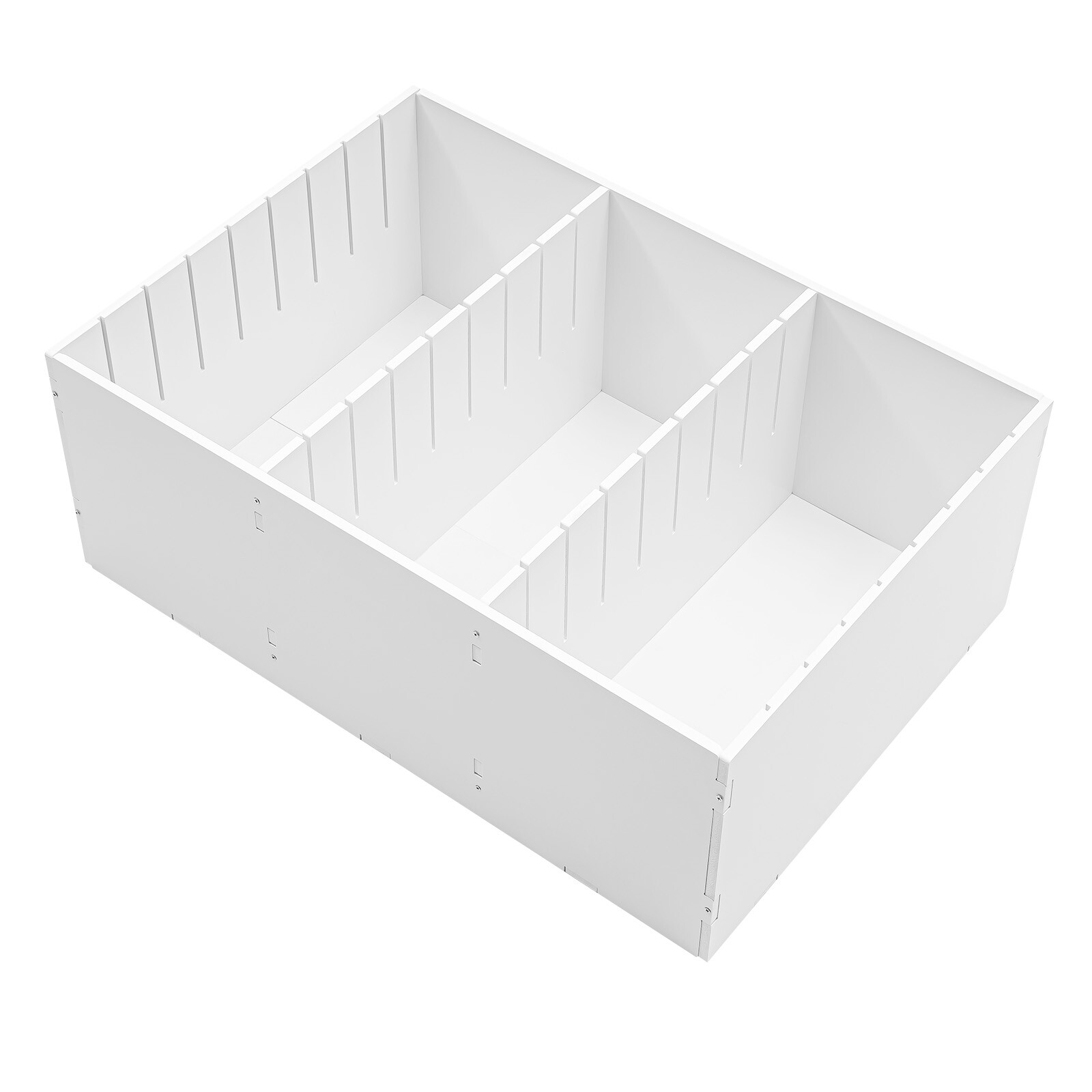 White Desktop Literature Organizer with 27 Compartments for Home or Office