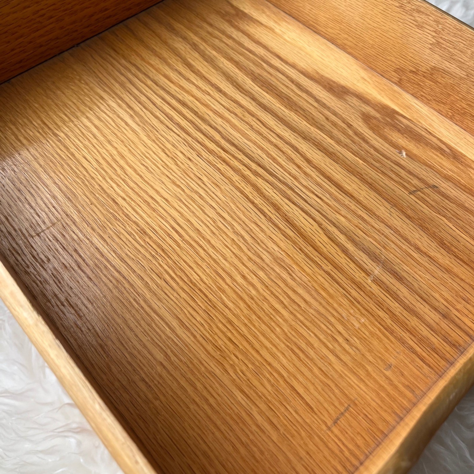 Vintage 2-Tiered Stacking Wood Desk In/Out Box