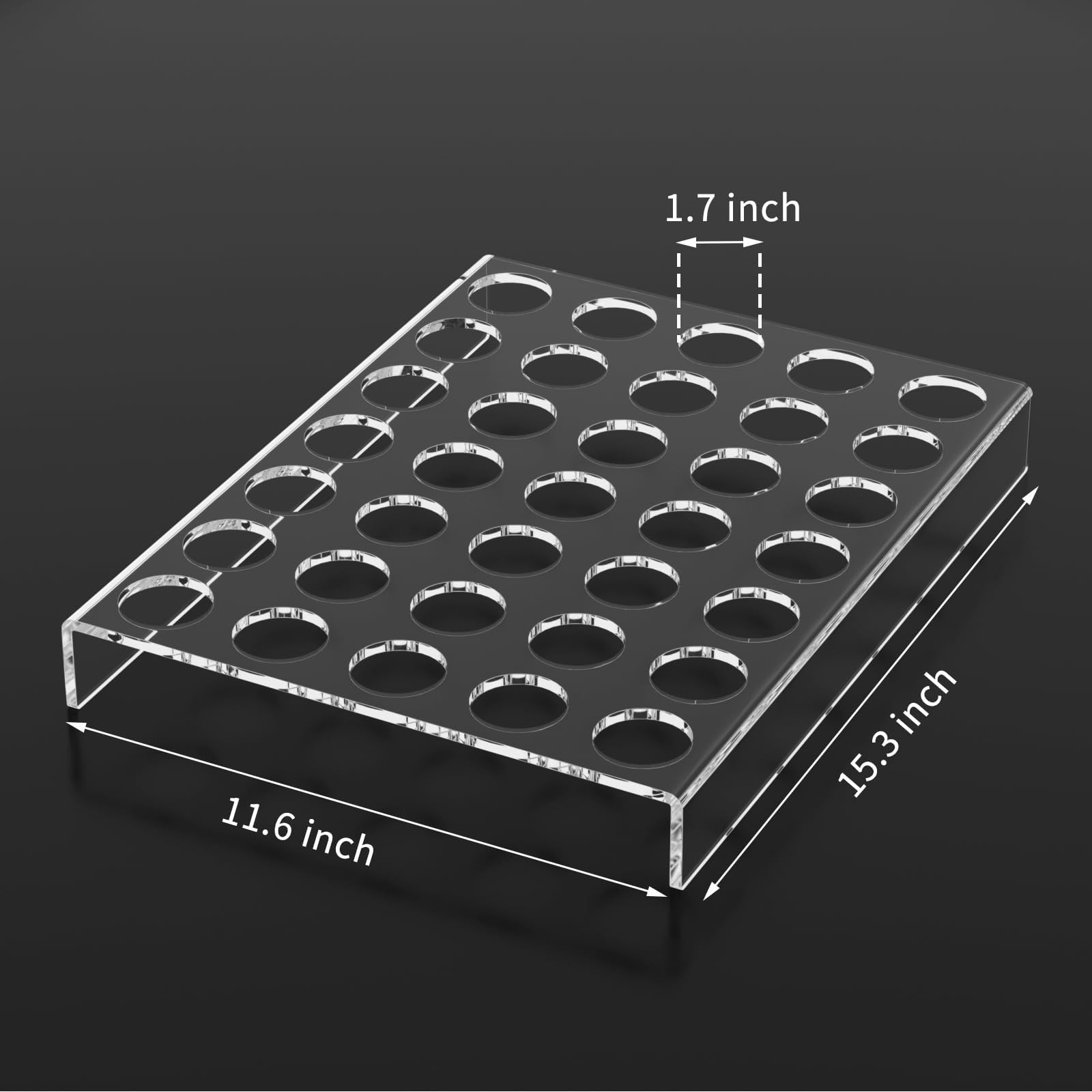 AITEE Acrylic K Cup Drawer Organizer, Clear K 35 pods (5×7),