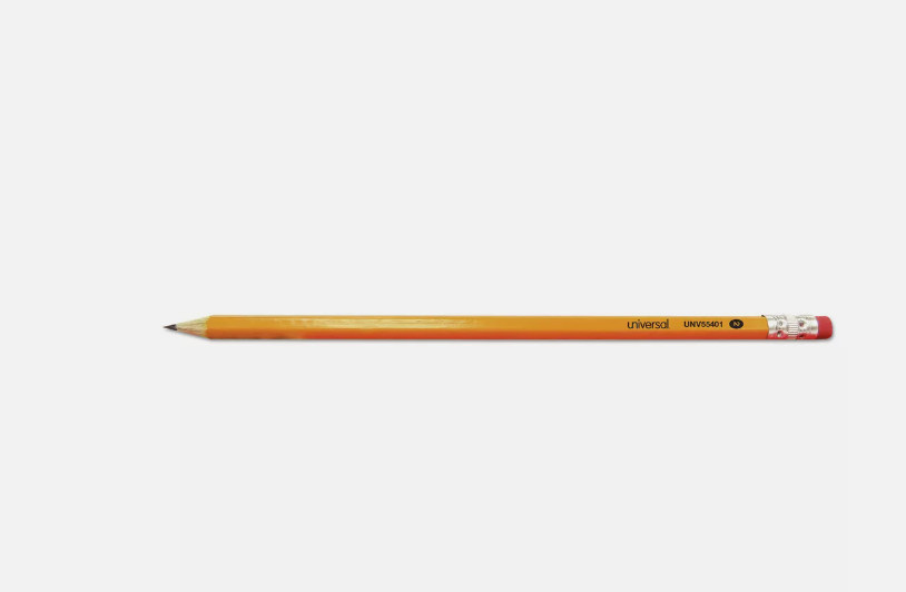 Universal Woodcase Pencil HB #2 Yellow Barrel Dozen 55400(2F)