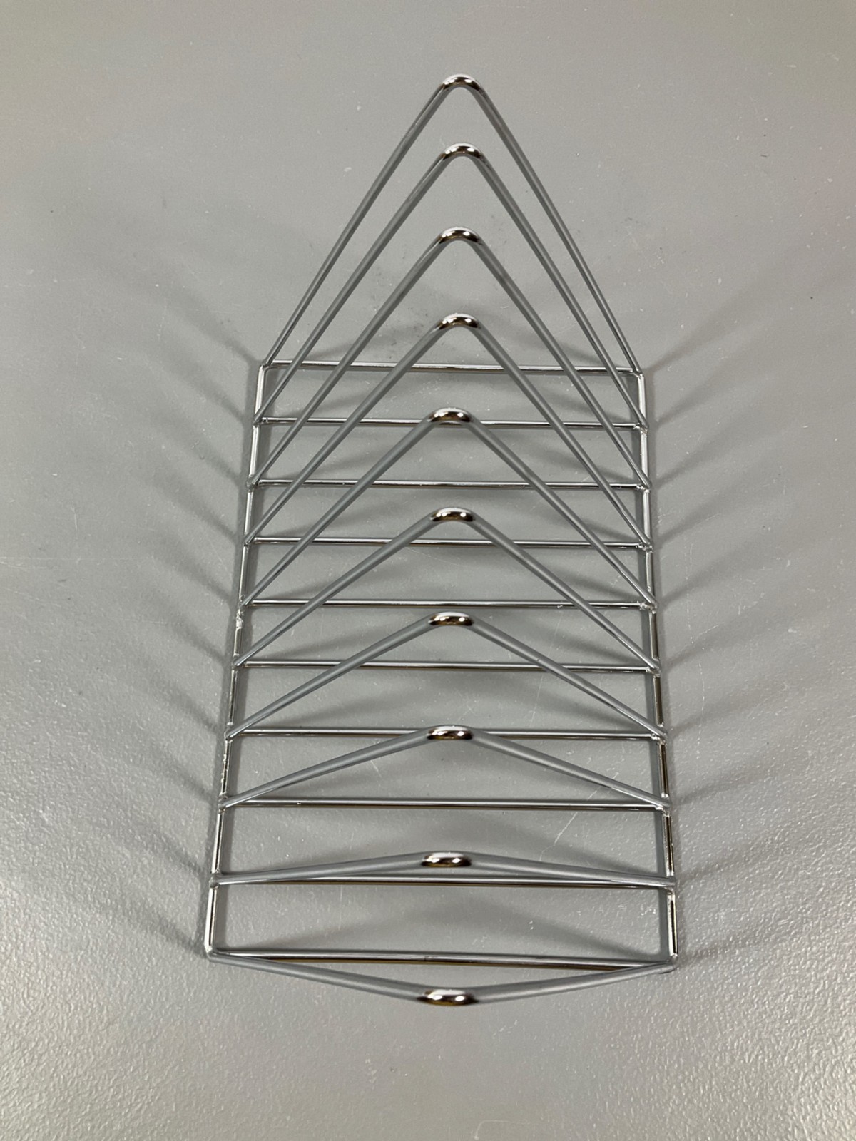 Sooyee 9 Slot Metal Magazine Holder, Silvery Desktop Organizer for Office and Ho
