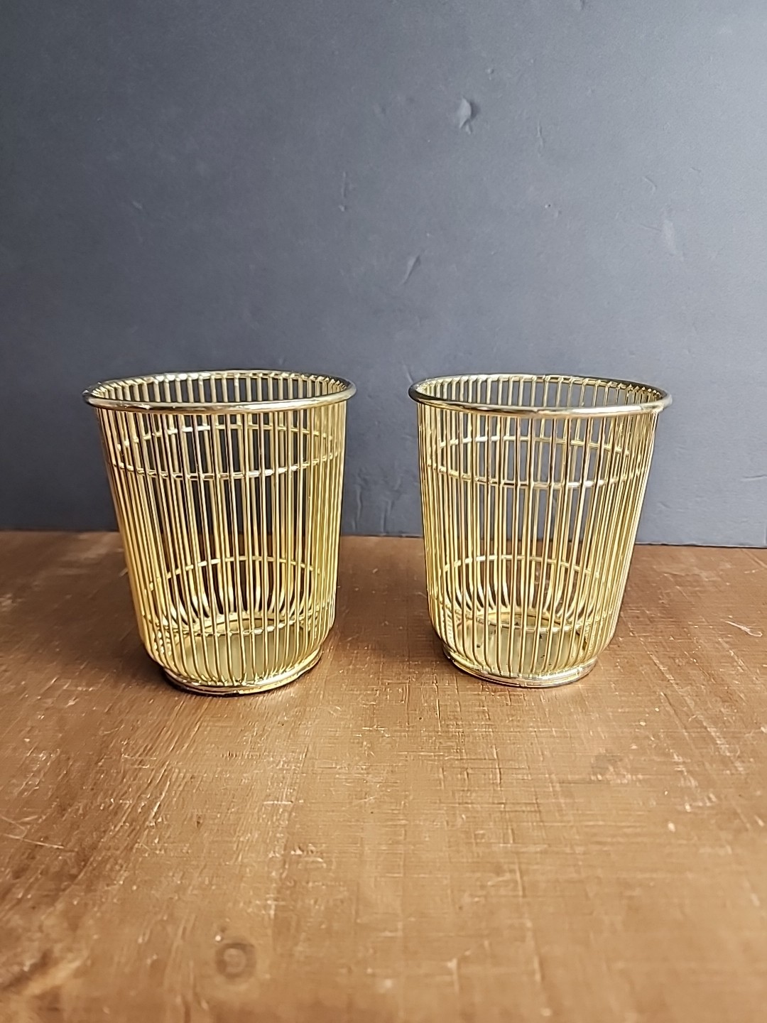 Threshold Pencil Cup Gold (from Target) Lot of 2