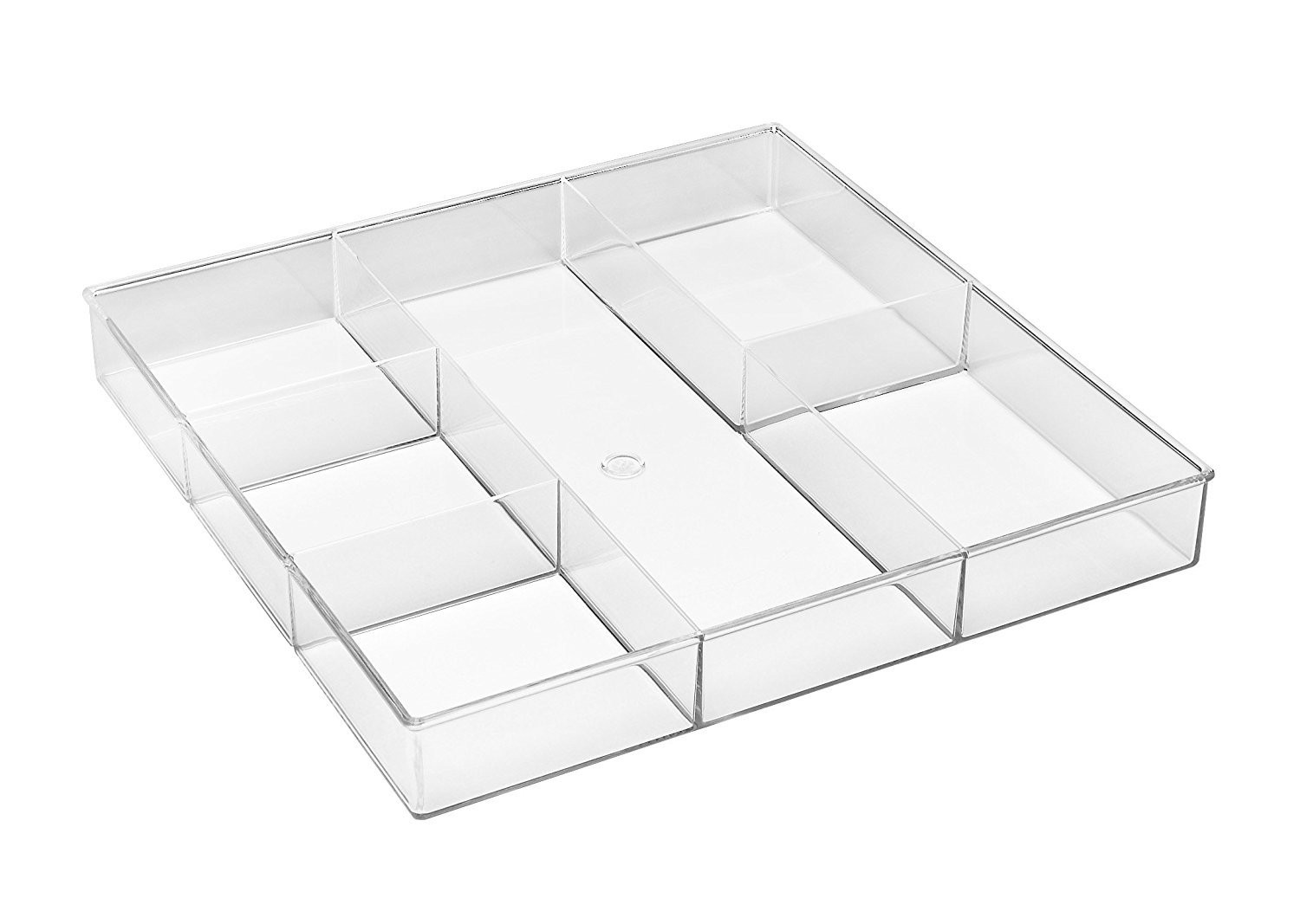 Whitmor 6-Section Clear Drawer Organizer 6-Section,
