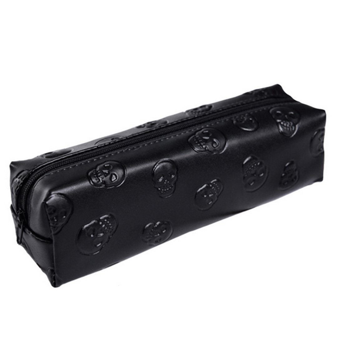 Fashion Glossy Hologram Laser Cosmetics Storage Bag Emboss Skull Pencil Case …