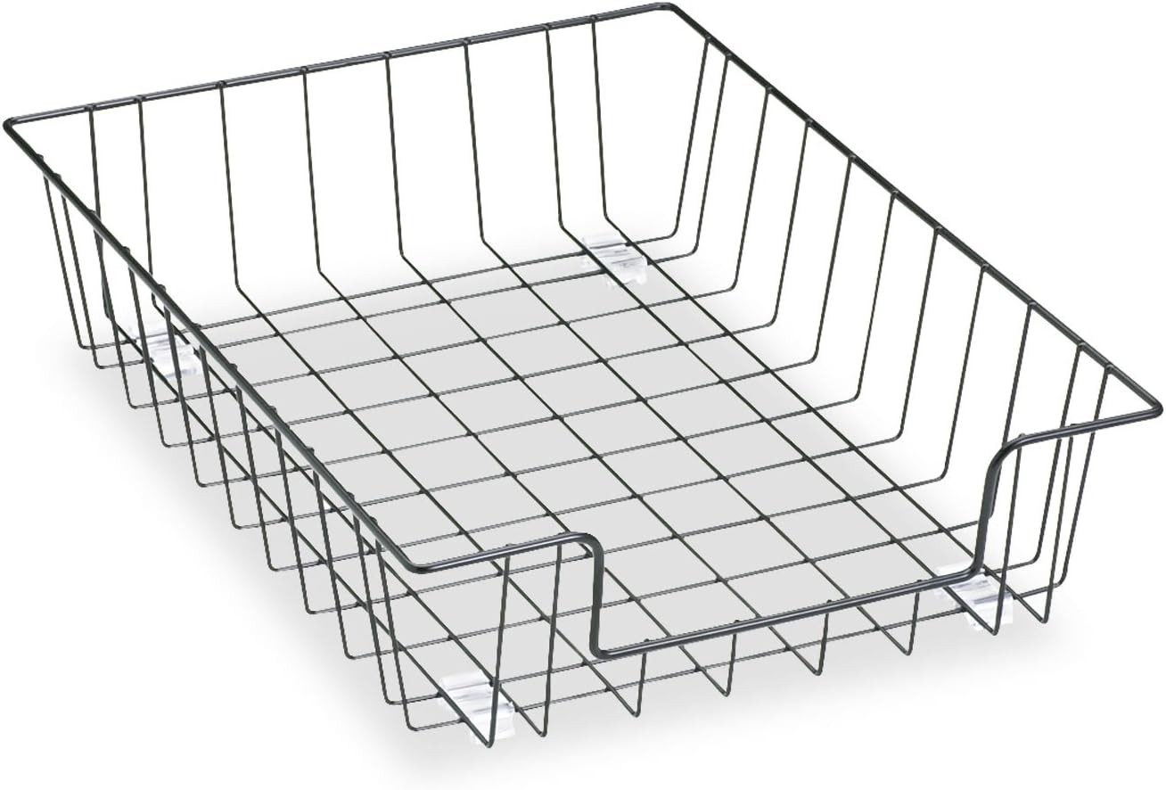Fellowes Workstation 3″ Letter Desk Tray Organizer, Wire, Black (60112)