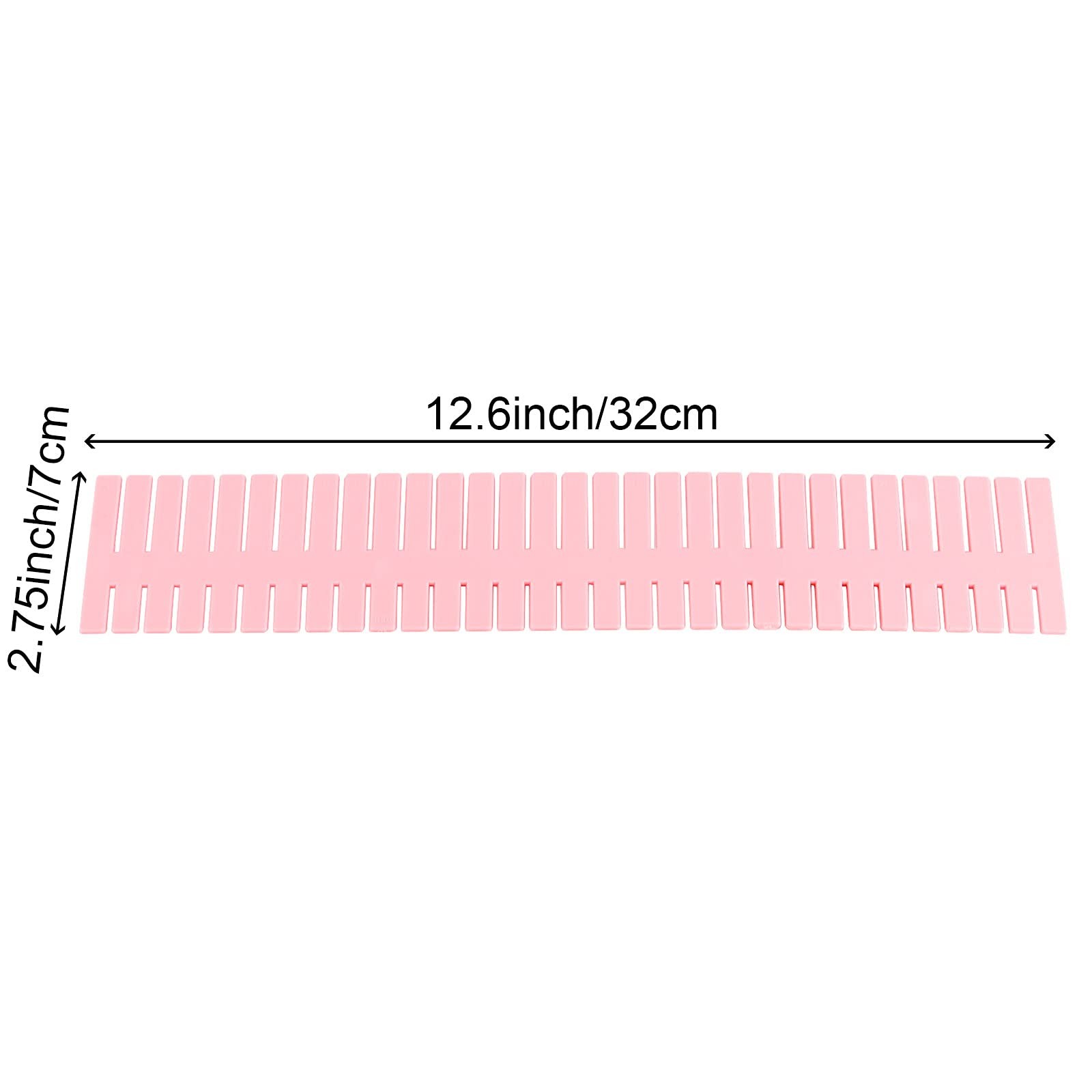 ZOENHOU 60 PCS DIY Drawer Divider Organizers, Pink Grid Dividers,