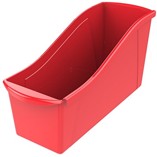 STOREX LARGE BOOK BIN INTERLOCKING PLASTIC ORGANIZER HOME OFFICE STEM 6-PACK