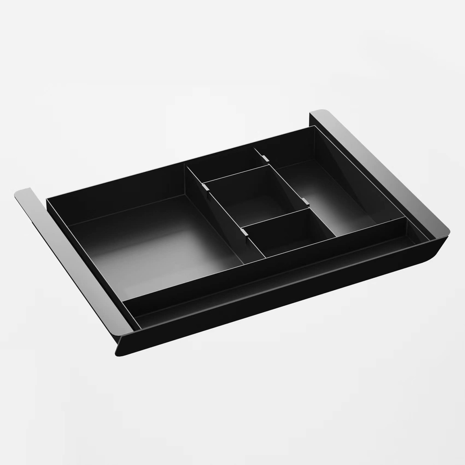 Gaxomo Under Desk Mounted Sliding Pull-out Drawer with Pencil Tray and Black