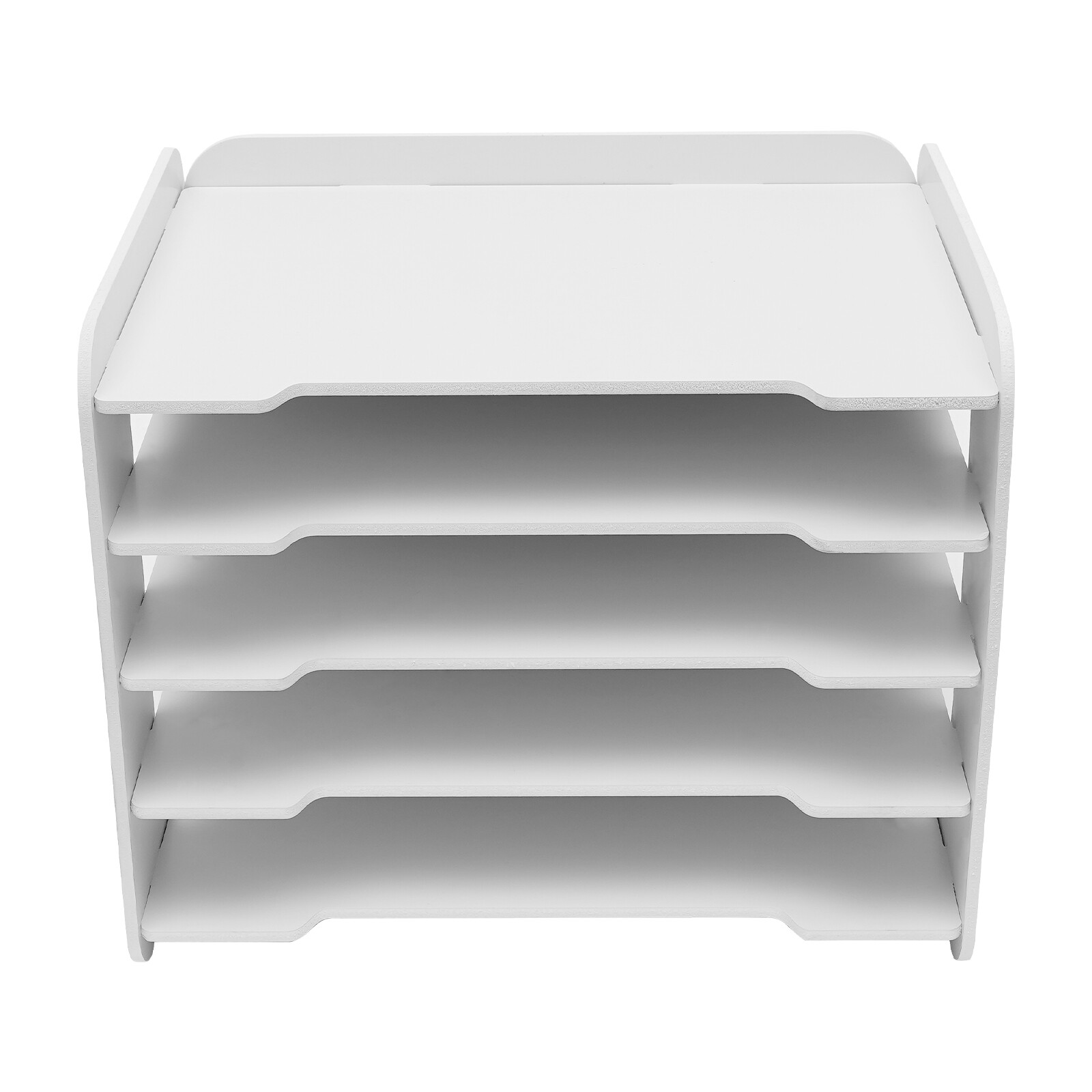 Stackable File Organizer Tray Desk Desktop Paper Document Tray Holder 5 Tiers