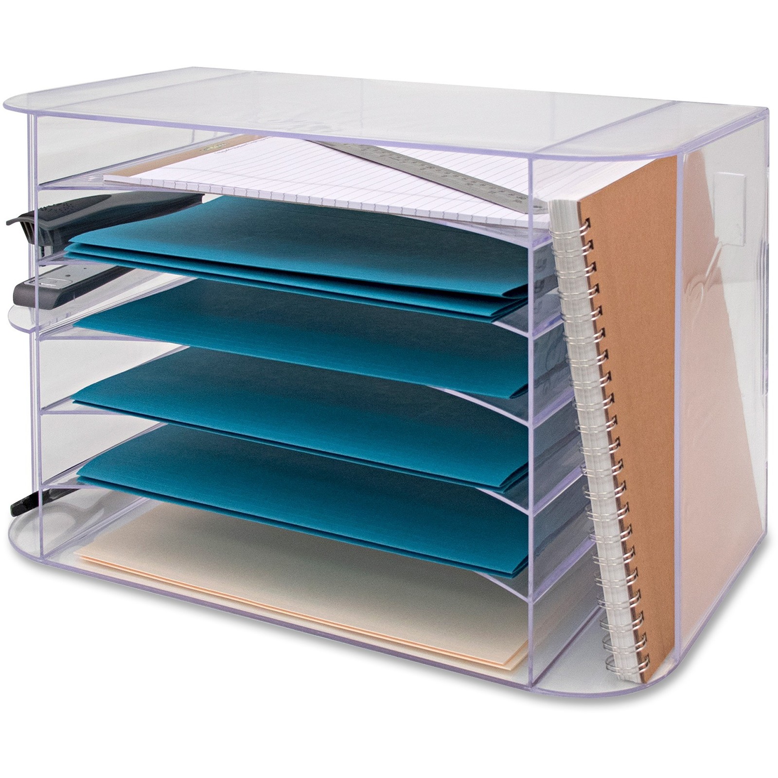 Sparco SPR86880 Jumbo Desk Sorter 12.3″H x 18.1″W Clear