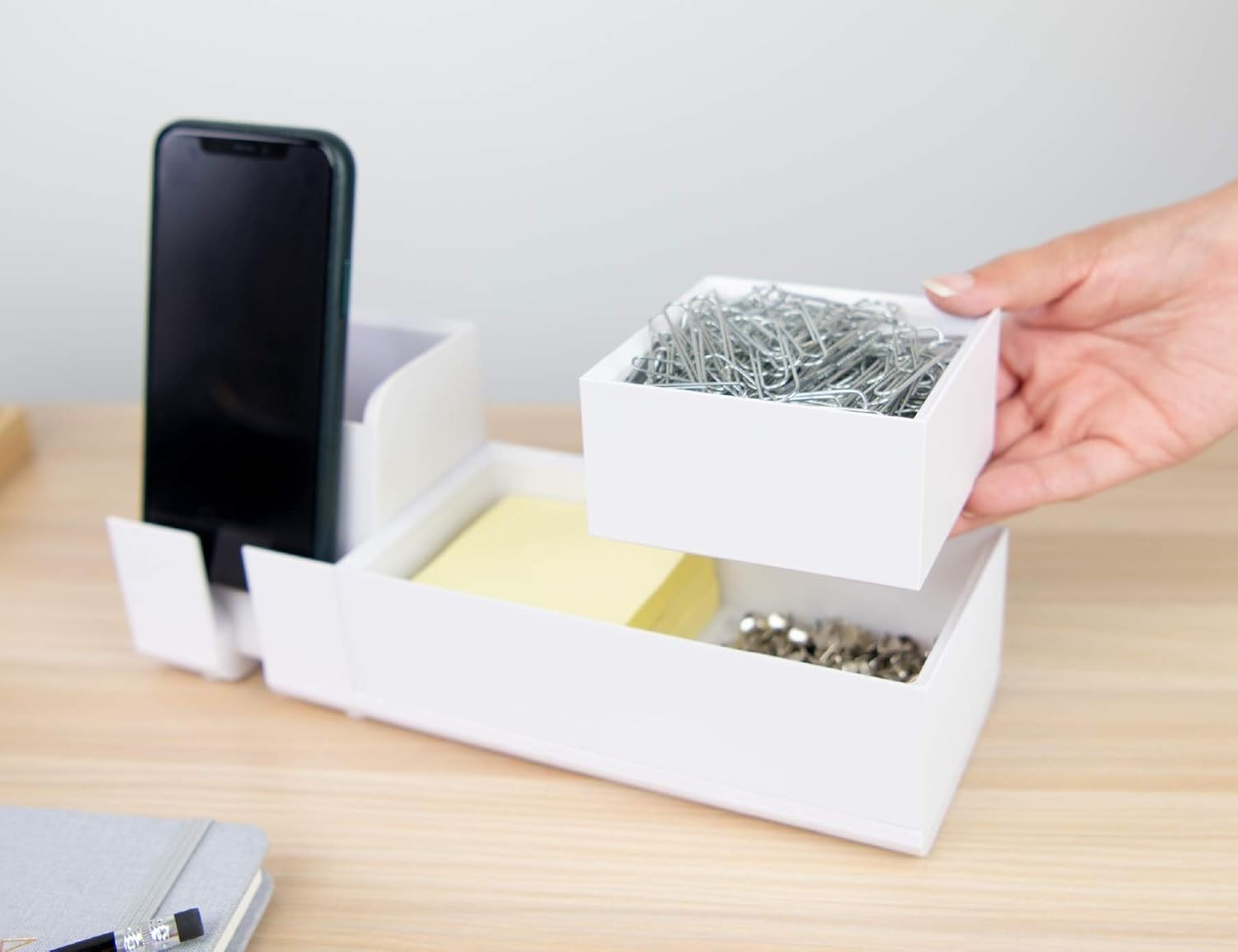 Small Stackable Storage Tray for Desk – Keeps Essentials Neat and Accessible