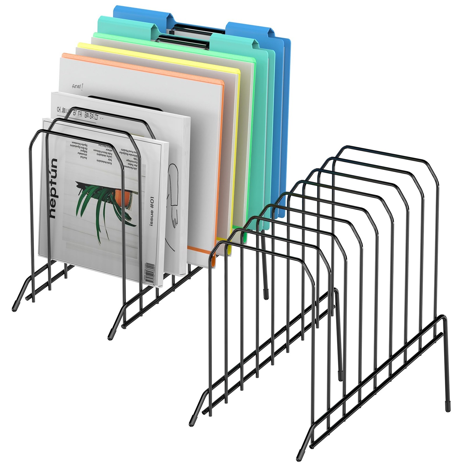 MINDEPOT Incline Sorter Desk 7.4 inches x 10.8 x 12.6 inches, Black