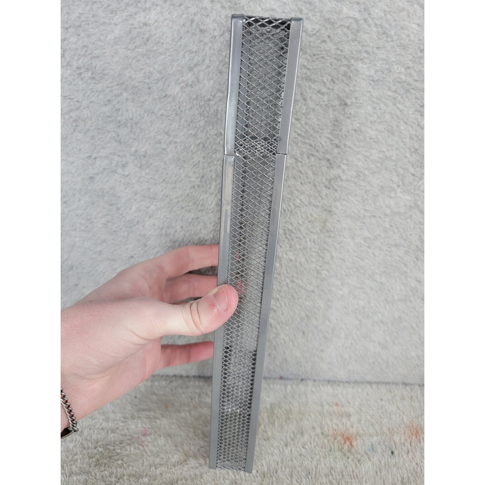 Mesh Desk Organizer Pen Pencil Holder Storage Tray Silver Metal