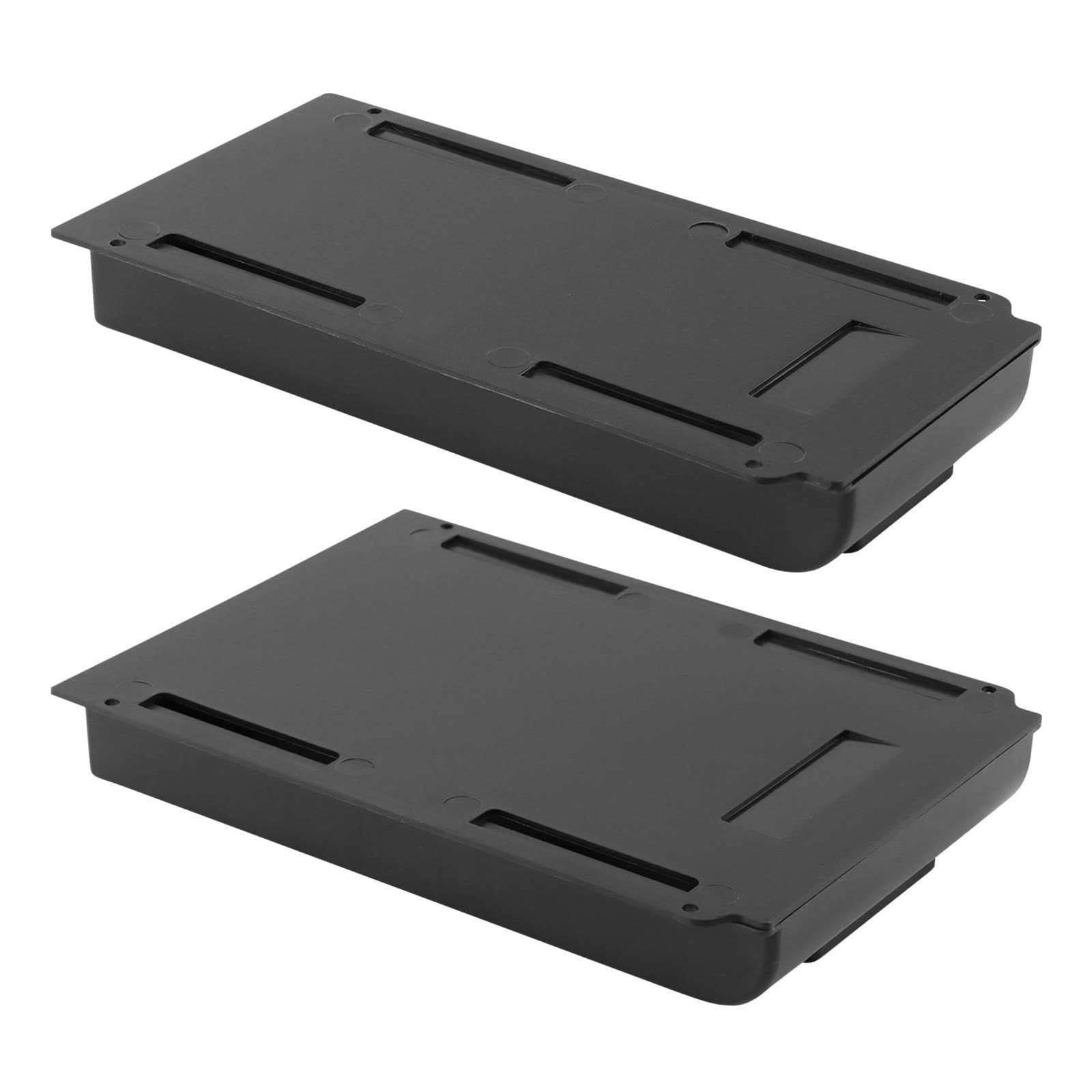 homfanseec 2 Pack Under Desk Drawer Organizer,Under Drawer,Under black