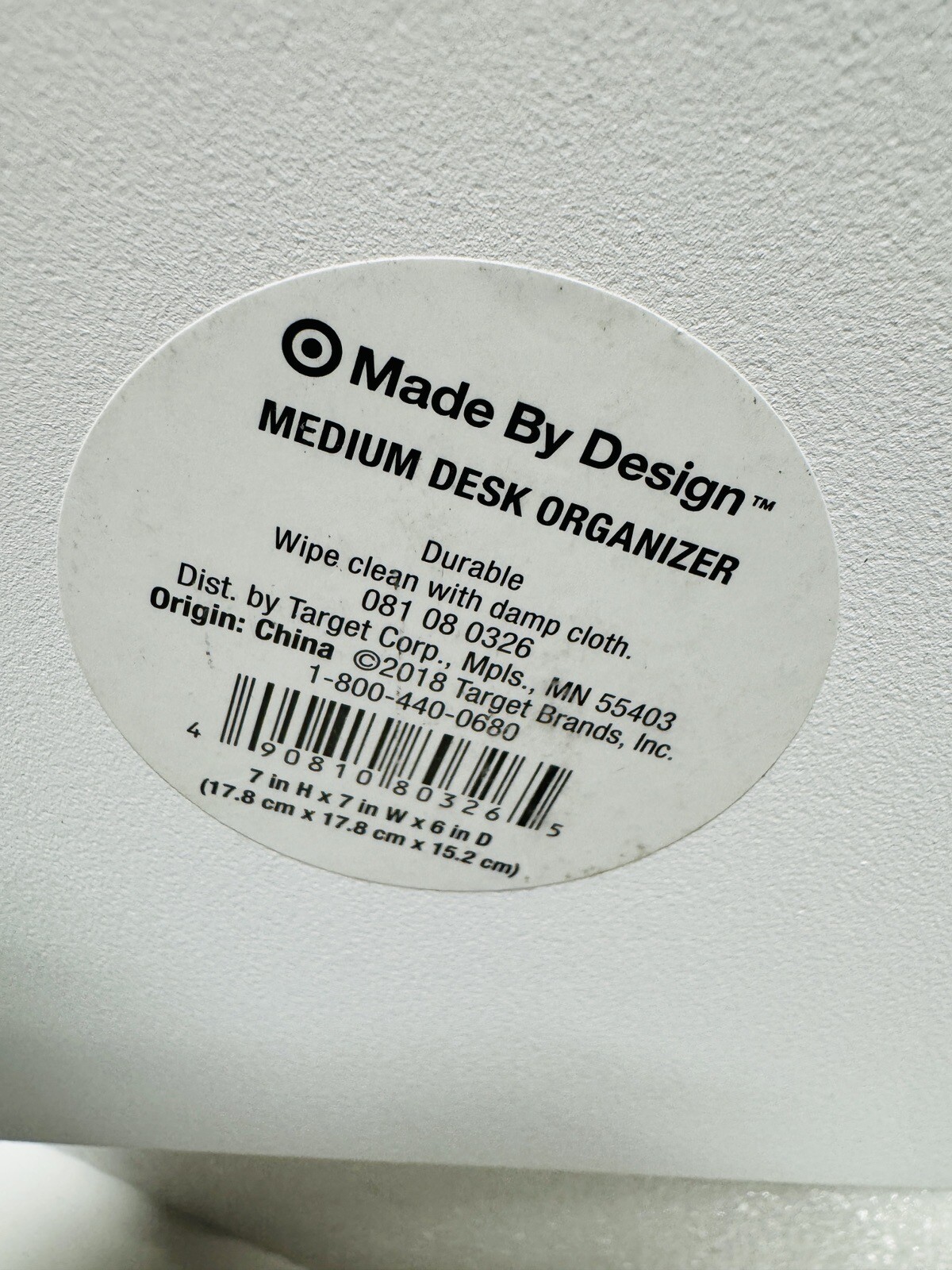 Metal Mesh Desktop Organizer Stand White Target Missing A Bumper 7x7x6