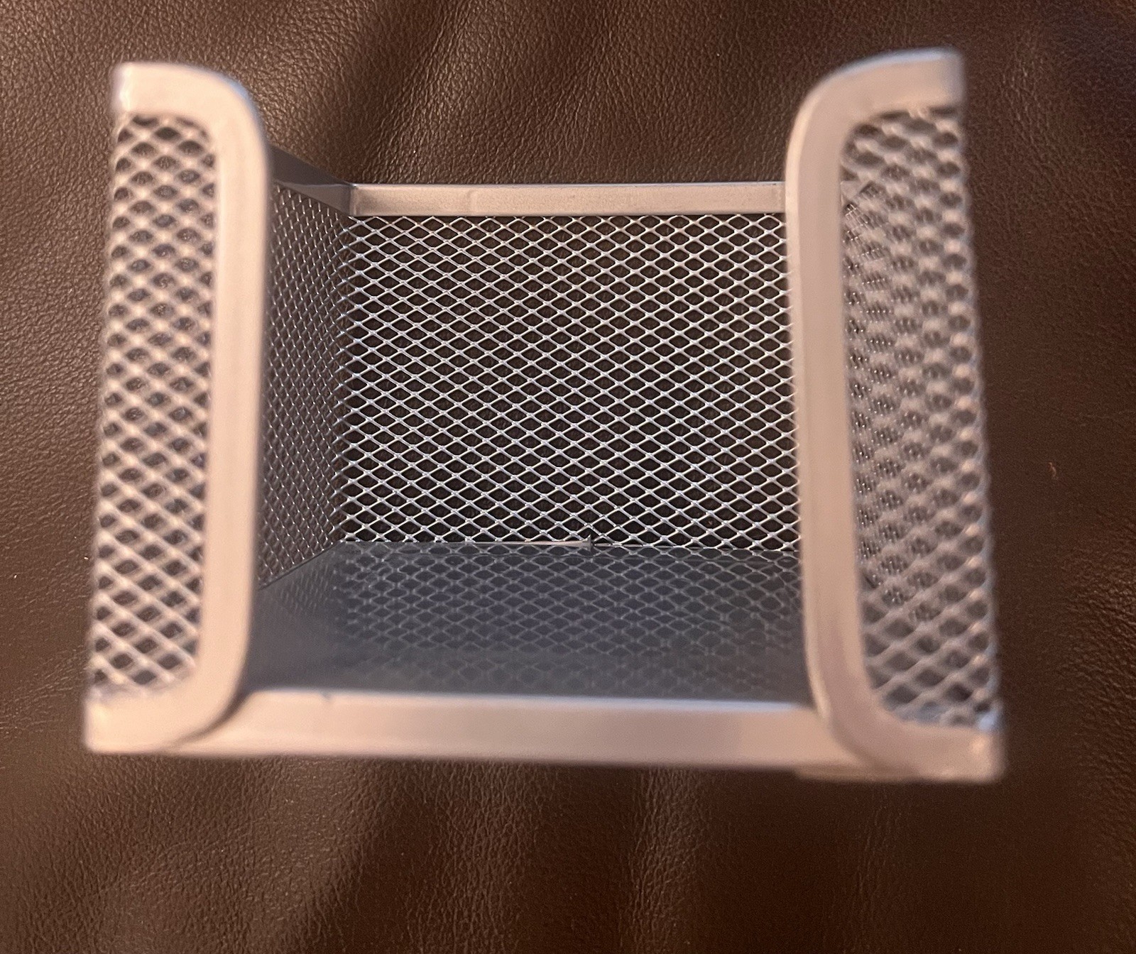 Desk Organizer Set, 4 piece, silver-gray Mesh and Black