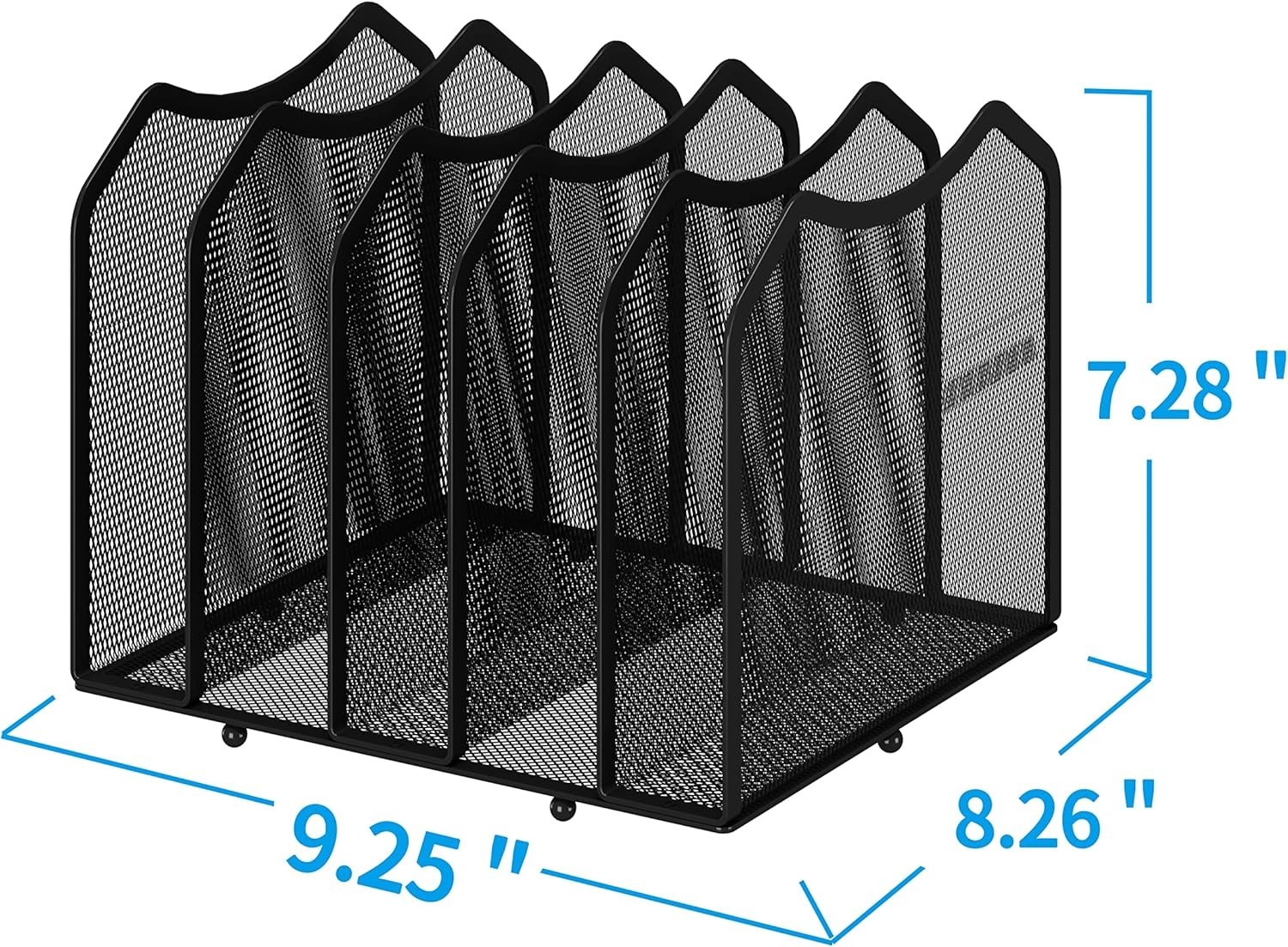 Multifunctional Mesh File Sorter – 5 Sections for Ultimate Desk Organization