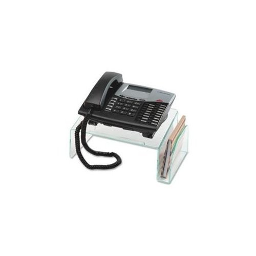 Lorell Telephone Stand – Acrylic – Clear, Green (LLR80661)