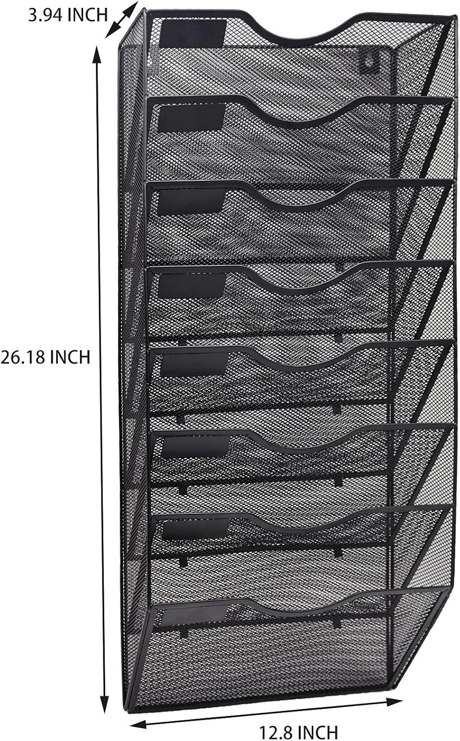 EASEPRES 8 Pocket Mesh Hanging Wall File Organizer, Wall Mounted Mail Paper D…