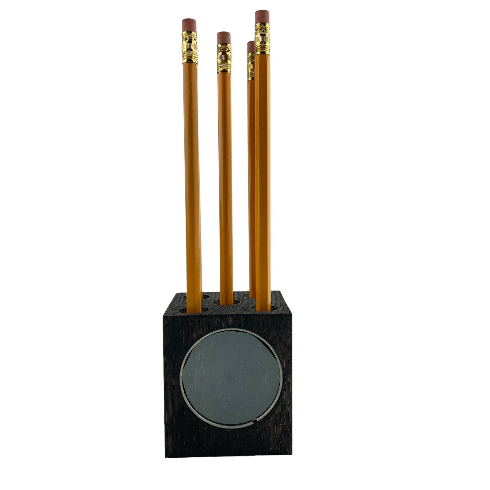Pencil Holder Handmade w Faber Saphir Pencils Junior Achievement Craft