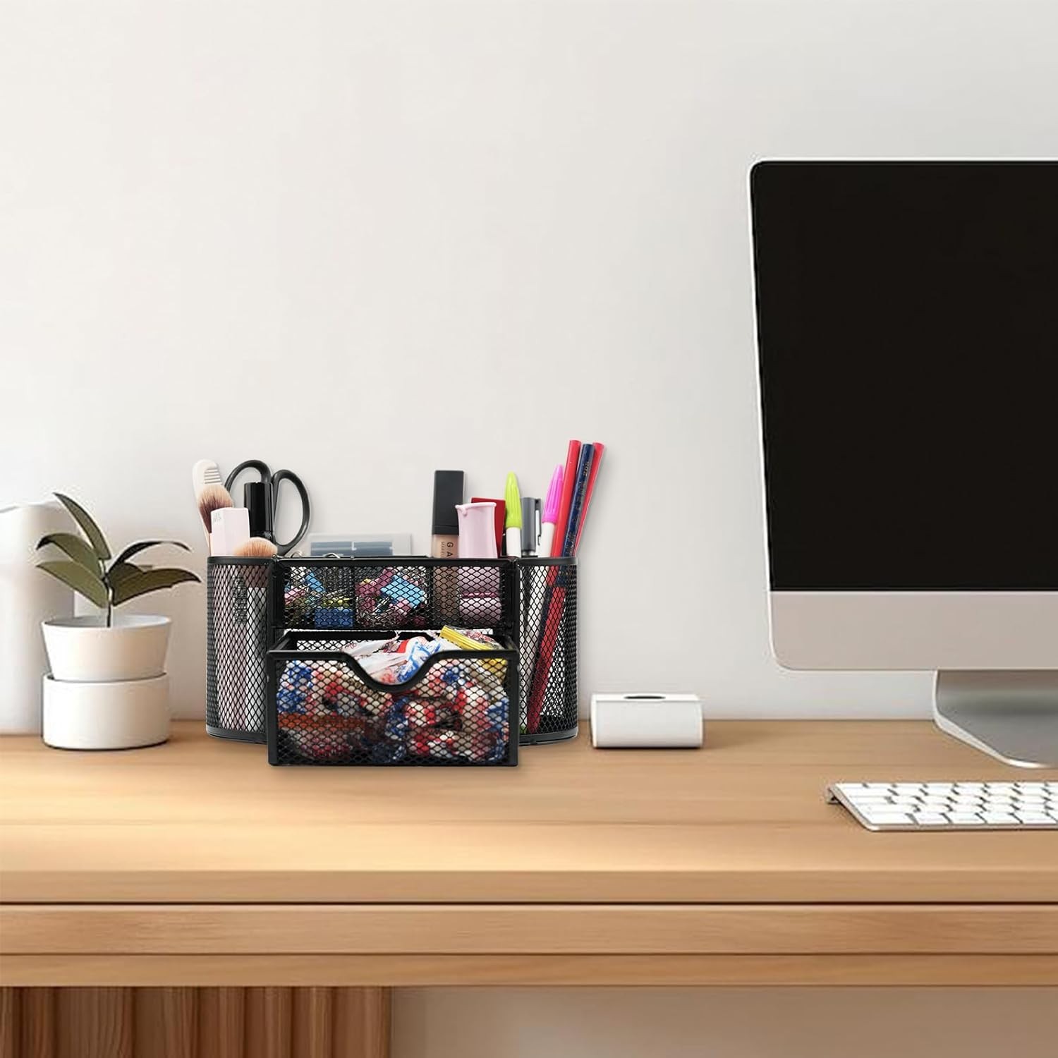 Desk Organizers and Accessories with Pencil Pen Holder Supply 8 Compartments and