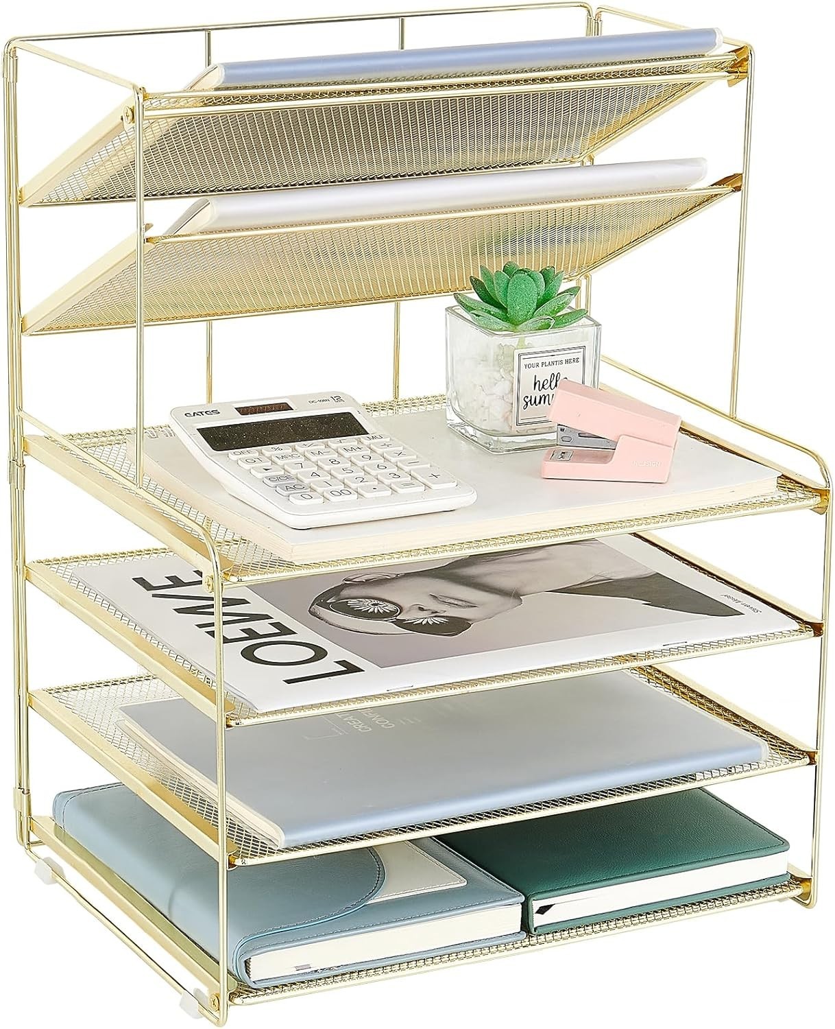 OPNICE 6-Tier Letter Tray Paper Organizer, Desk Organizers and Accessories, Desk